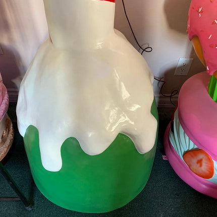 Candy Cane Snow Over Sized Statue - LM Treasures 