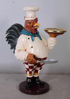 Small Rooster Cook Butler Statue - LM Treasures 