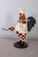 Small Rooster Cook Butler Statue - LM Treasures 