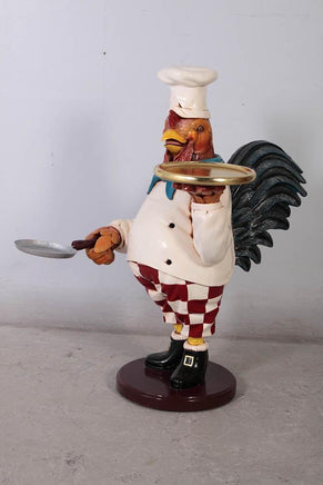 Small Rooster Cook Butler Statue - LM Treasures 