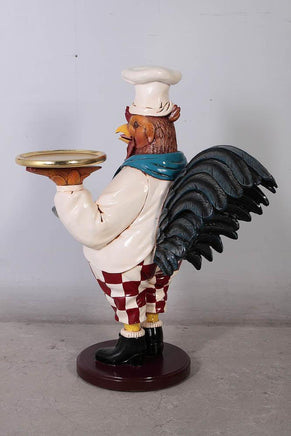 Small Rooster Cook Butler Statue - LM Treasures 