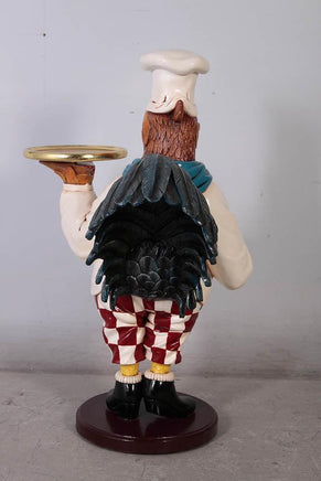 Small Rooster Cook Butler Statue - LM Treasures 