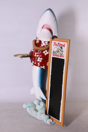 Large Shark Butler Life Size Statue - LM Treasures 
