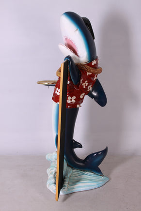 Large Shark Butler Life Size Statue - LM Treasures 
