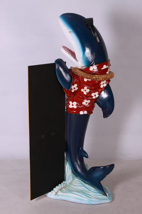 Large Shark Butler Life Size Statue - LM Treasures 