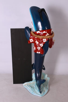 Large Shark Butler Life Size Statue - LM Treasures 