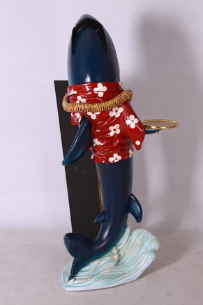 Large Shark Butler Life Size Statue - LM Treasures 