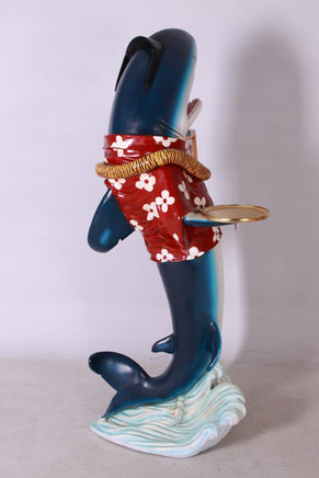 Large Shark Butler Life Size Statue - LM Treasures 