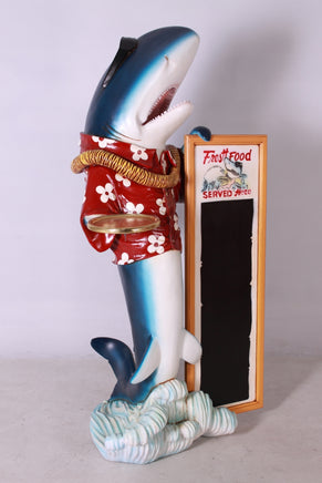 Large Shark Butler Life Size Statue - LM Treasures 