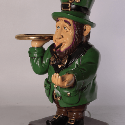 Leprechaun Smoking Butler Life Size Statue - LM Treasures 