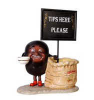 Coffee Bean Bag Over Sized Statue - LM Treasures 