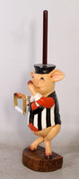 Pig Toilet Paper Holder Statue - LM Treasures 