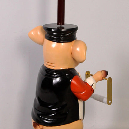 Pig Toilet Paper Holder Statue - LM Treasures 