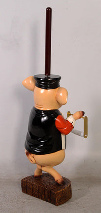 Pig Toilet Paper Holder Statue - LM Treasures 