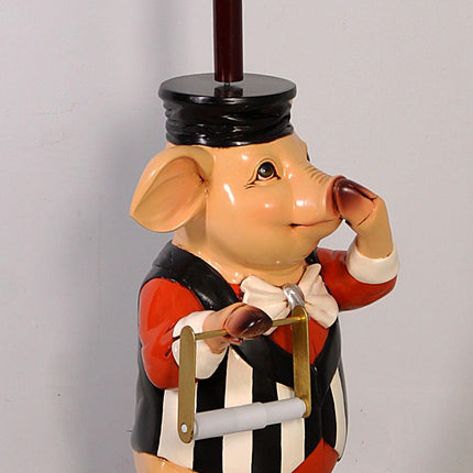 Pig Toilet Paper Holder Statue - LM Treasures 