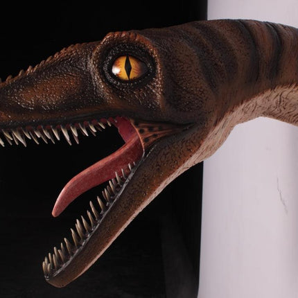 Velociraptor Dinosaur Head Life Size Statue - LM Treasures 