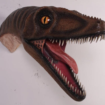 Velociraptor Dinosaur Head Life Size Statue - LM Treasures 