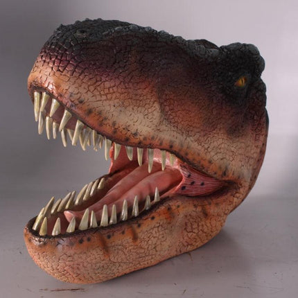 T-Rex Dinosaur Head Medium Life Size Statue - LM Treasures 