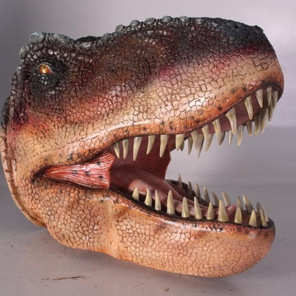 T-Rex Dinosaur Head Medium Life Size Statue - LM Treasures 