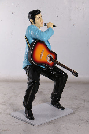 Singer Elvis In Blue Life Size Statue - LM Treasures 