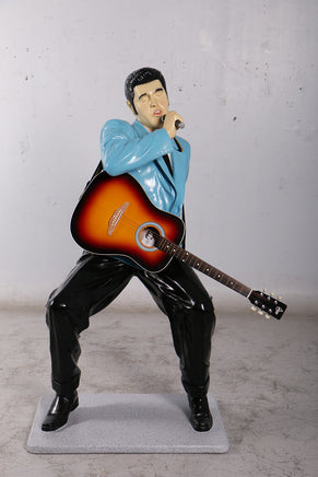 Singer Elvis in Blue Life Size Statue - LM Treasures 