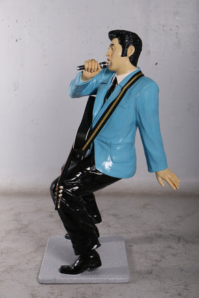 Singer Elvis in Blue Life Size Statue - LM Treasures 