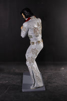 Singer Elvis In White Standing Life Size Statue - LM Treasures 
