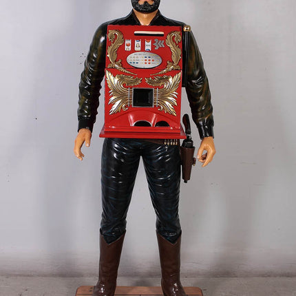 Cowboy Slot Machine Cabinet Life Size Statue - LM Treasures 