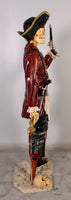 Pirate Skeleton With Gun Life Size Statue - LM Treasures 