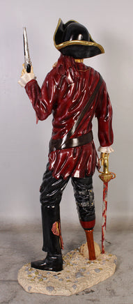 Pirate Skeleton With Gun Life Size Statue - LM Treasures 