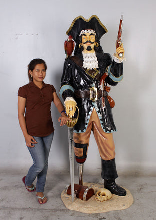 Pirate Captain Morgan Life Size Statue - LM Treasures 