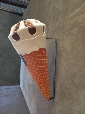 Ice Cream Cone with Almonds Hanging Over Sized Statue - LM Treasures 