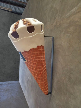 Ice Cream Cone with Almonds Hanging Over Sized Statue - LM Treasures 