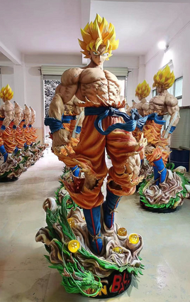 GW Goku SS Life Size Statue 1:1 - LM Treasures 