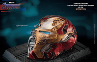 Avengers: Endgame Iron Man Mark 50 Helmet Battle Table Top Statue - LM Treasures 