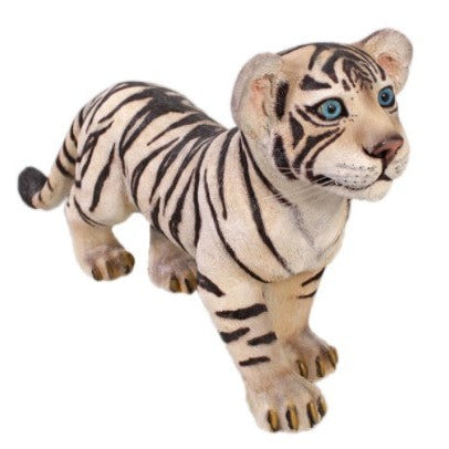 Standing Siberian Tiger Cub Life Size Statue - LM Treasures 