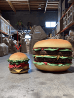 Double Cheeseburger Over Sized Statue - LM Treasures 