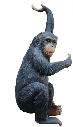 Monkey Chimpanzee Bing Life Size Statue - LM Treasures 