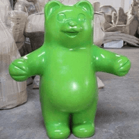 Large Green Gummy Bear Over Sized Statue - LM Treasures 