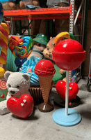 One Scoop Strawberry Ice Cream Over Sized Statue - LM Treasures 