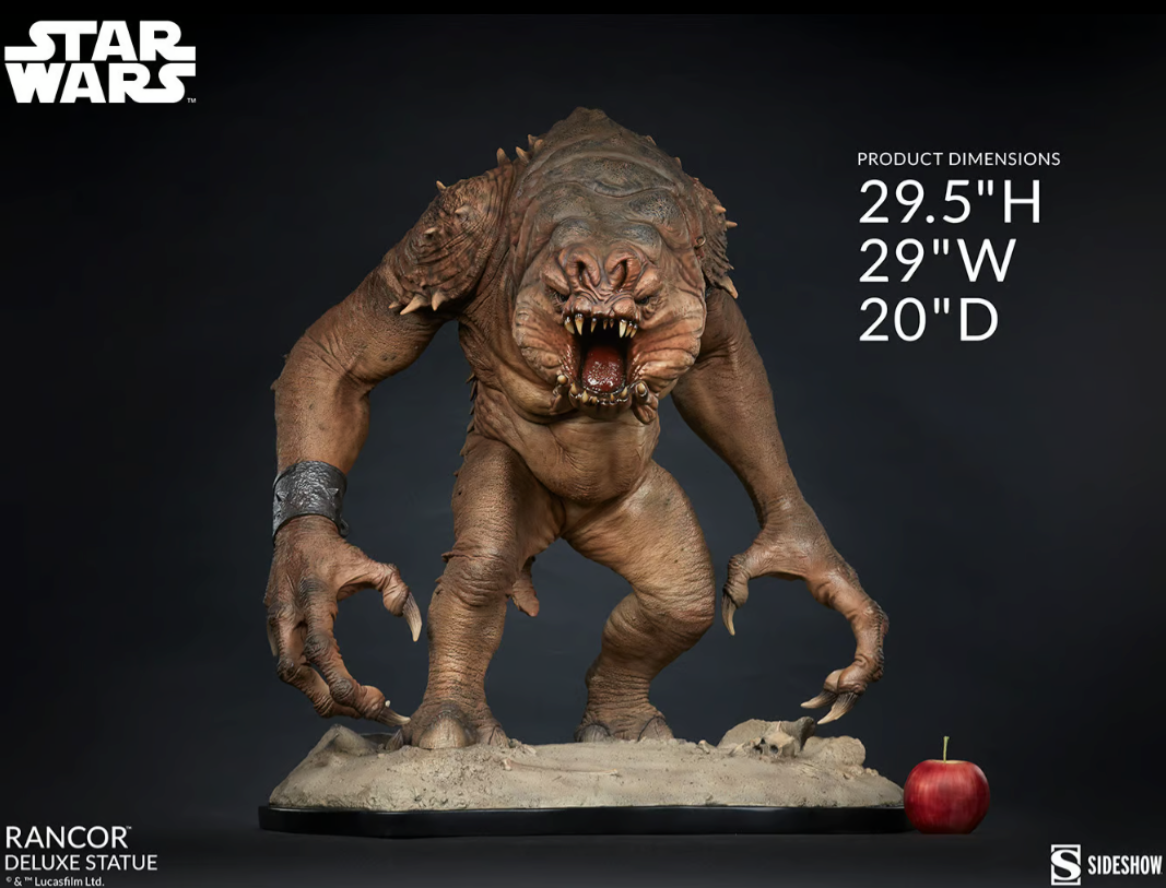 Star Wars Return of the Jedi RANCOR STATUE by Sideshow Collectibles LE 2000  - O'Smiley's Dolls & Collectibles, LLC