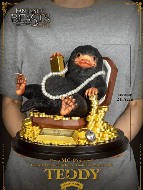 Fantastic Beasts Master Craft Teddy Niffler Table Top Statue LM Treasures - MC