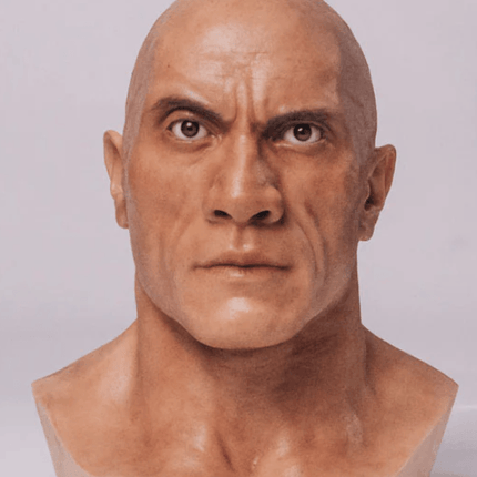 Black Adam Silicone Head Only Life Size Statue (Dwayne Johnson) - LM Treasures 