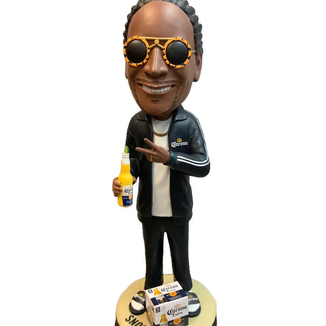 Snoop Dogg In Black Sweatsuit Corona Bobblehead Statue - LM Treasures