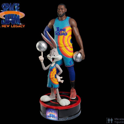 Space Jam Lebron James & Bugs Bunny Life Size Statue - LM Treasures 