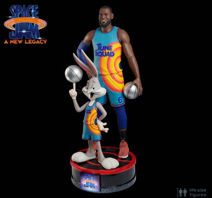 Space Jam Lebron James & Bugs Bunny Life Size Statue - LM Treasures 