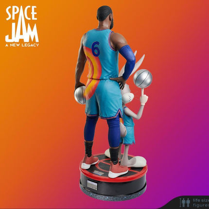 Space Jam Lebron James & Bugs Bunny Life Size Statue - LM Treasures 