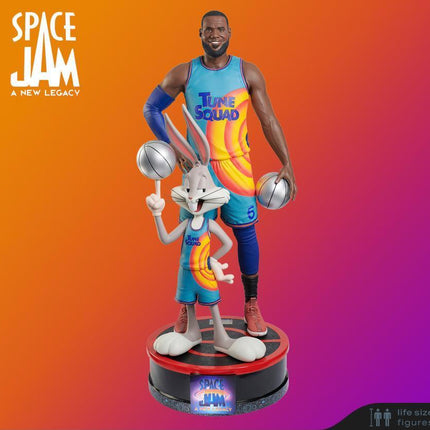 Space Jam Lebron James & Bugs Bunny Life Size Statue - LM Treasures 