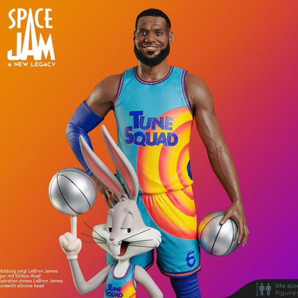 Space Jam Lebron James & Bugs Bunny Life Size Statue - LM Treasures 