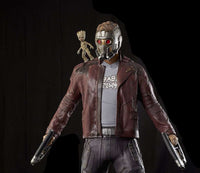 Guardians Of The Galaxy, Vol 2: StarLord & Baby Groot Life Size Statue - LM Treasures 